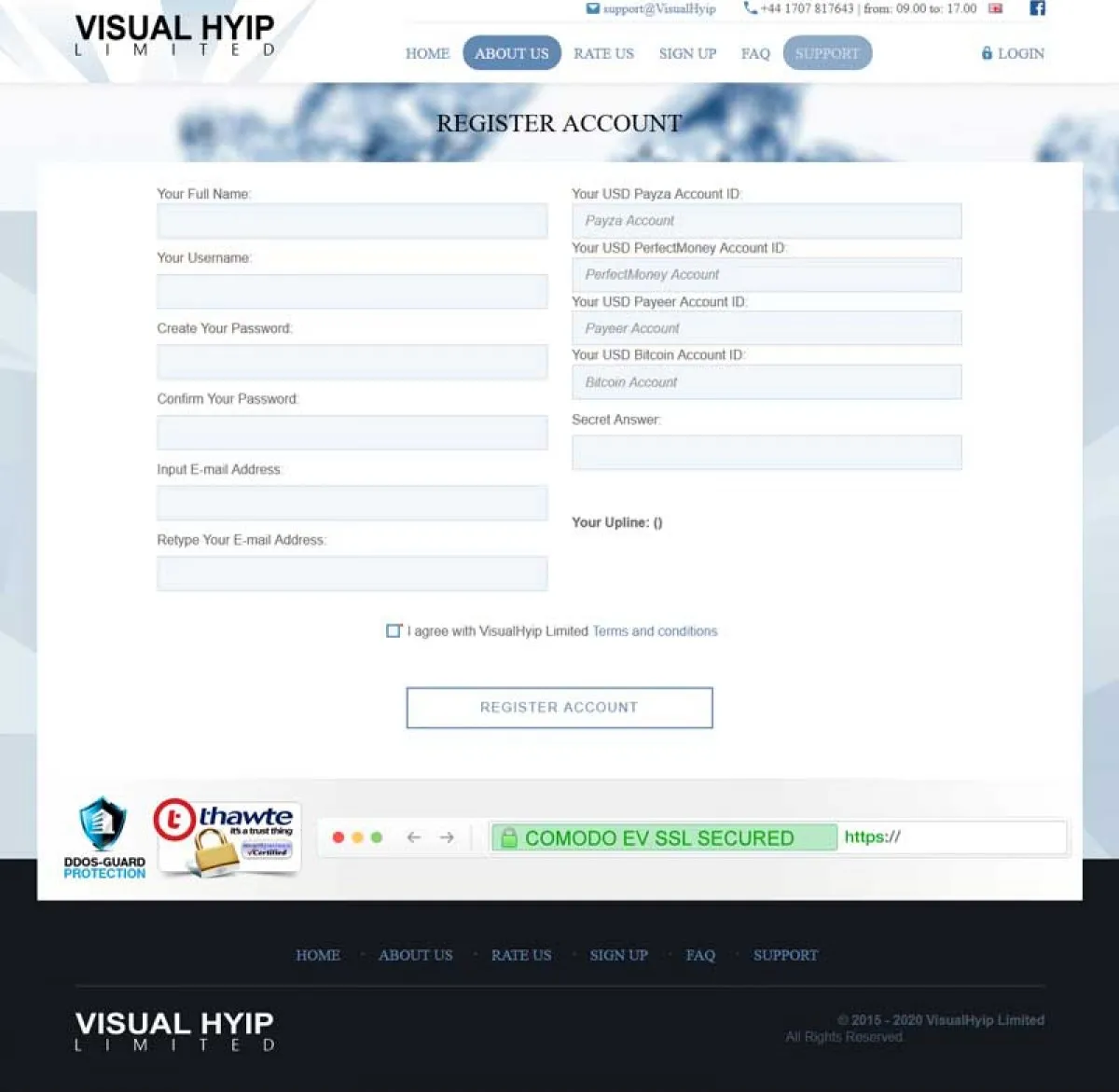 Investment Hyip Template ID - ZVPT1173 demo Page 2