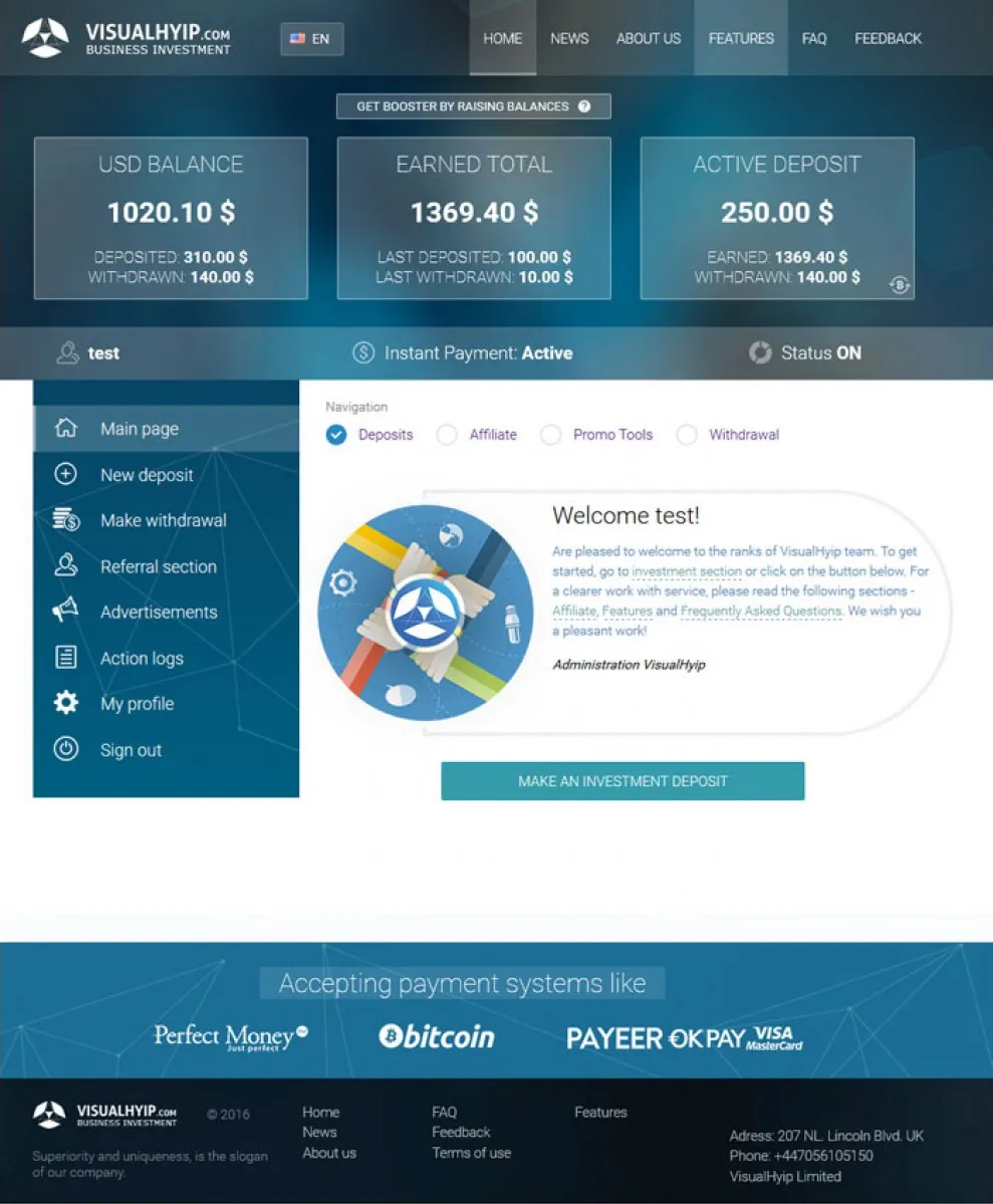 Investment Hyip Template ID - ZVPT1176 demo Page 4