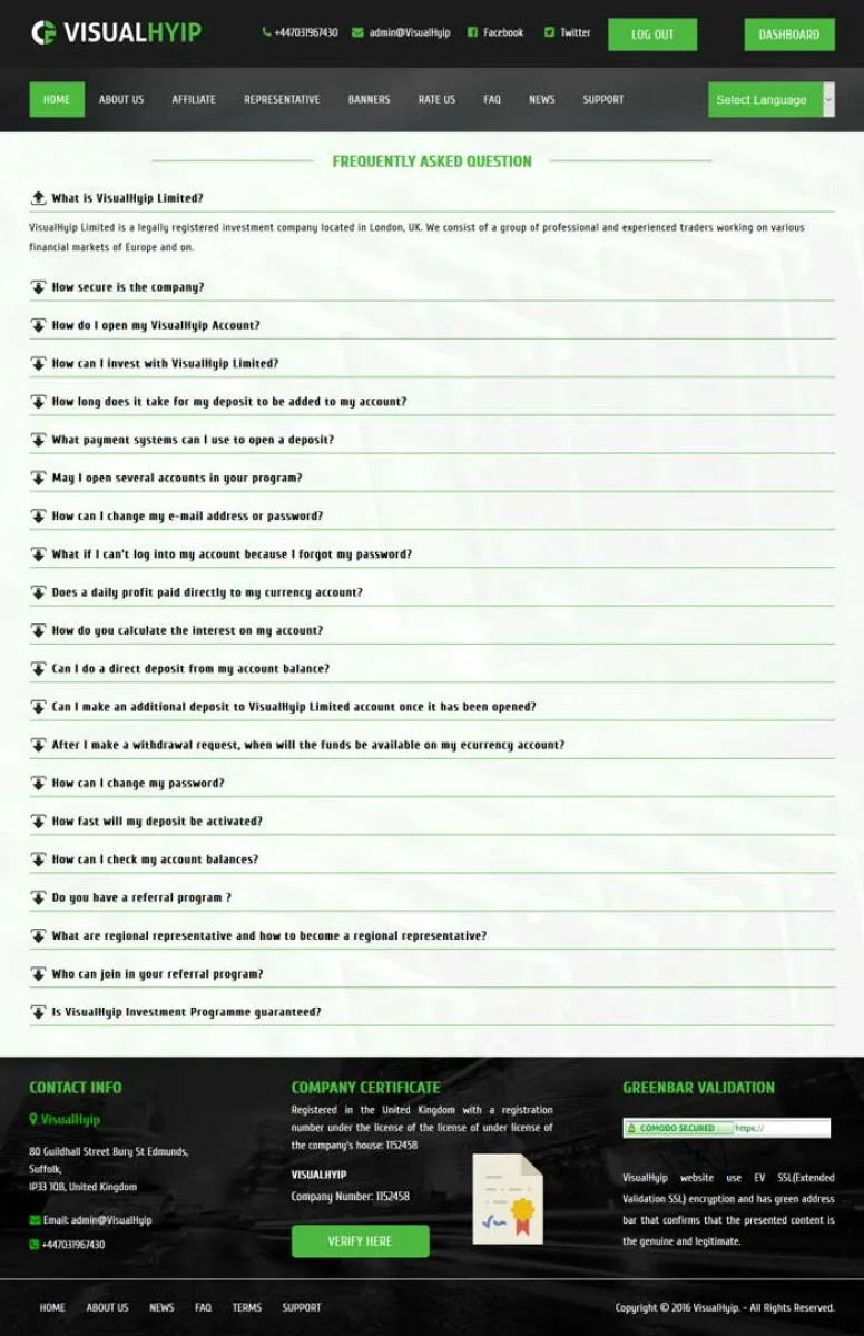 Investment Hyip Template ID - ZVPT1181 demo Page 4