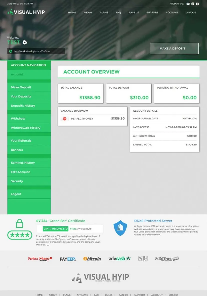 Investment Hyip Template ID - ZVPT1183 demo Page 3