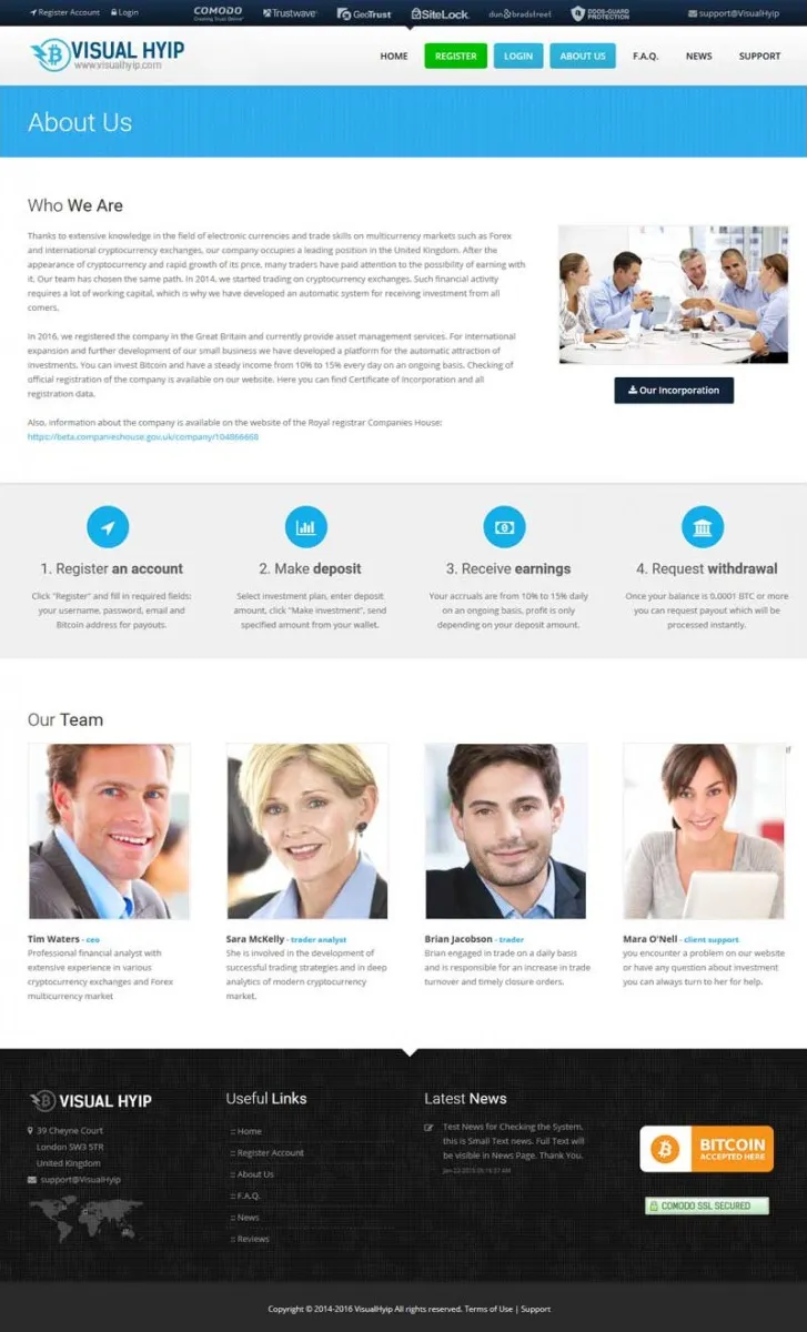 Investment Hyip Template ID - ZVPT1184 demo Page 2