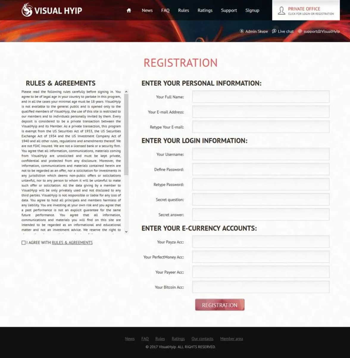 Investment Hyip Template ID - ZVPT1190 demo Page 2