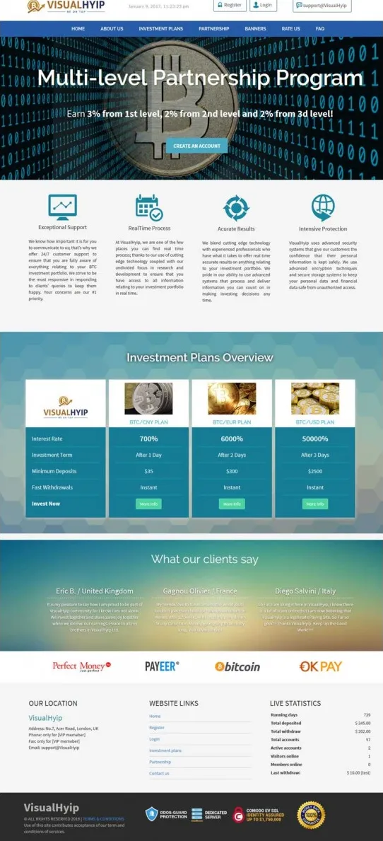 Investment Hyip Template ID - ZVPT1194 demo Page 1