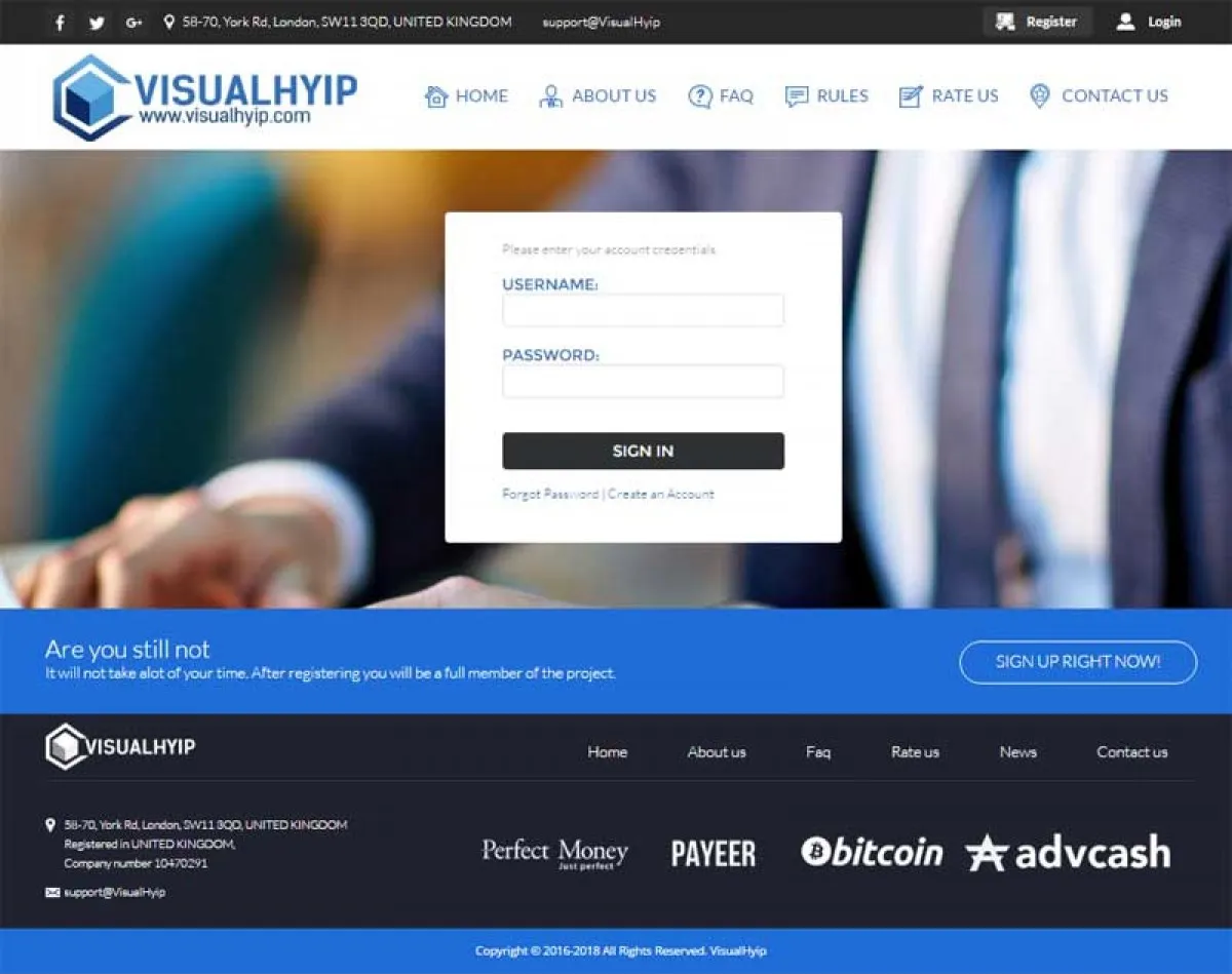 Investment Hyip Template ID - ZVPT1195 demo Page 2