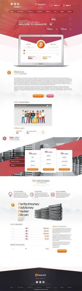 Investment Hyip Template ID - ZVPT1201 Preview
