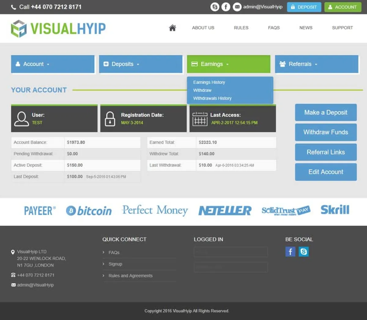 Investment Hyip Template ID - ZVPT1202 demo Page 3