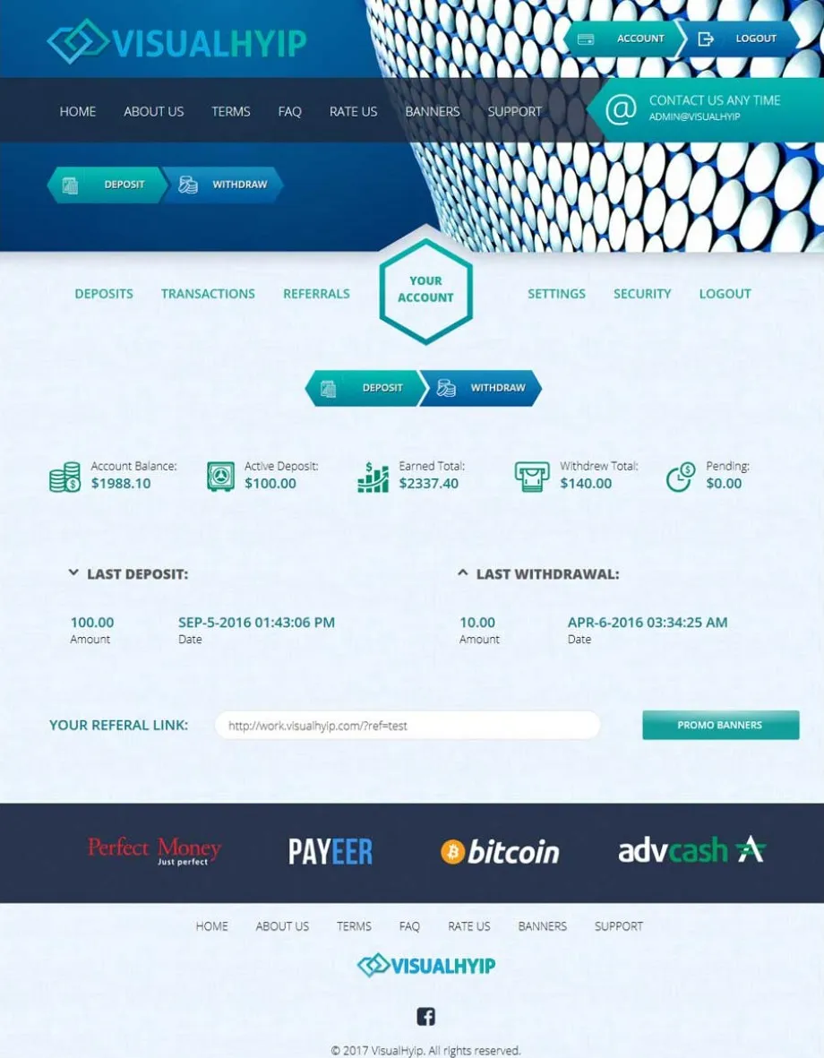Investment Hyip Template ID - ZVPT1205 demo Page 3
