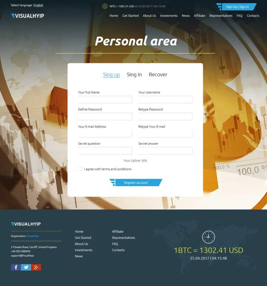 Investment Hyip Template ID - ZVPT1208 demo Page 4
