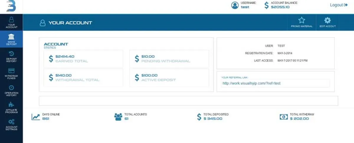 Investment Hyip Template ID - ZVPT1209 demo Page 3