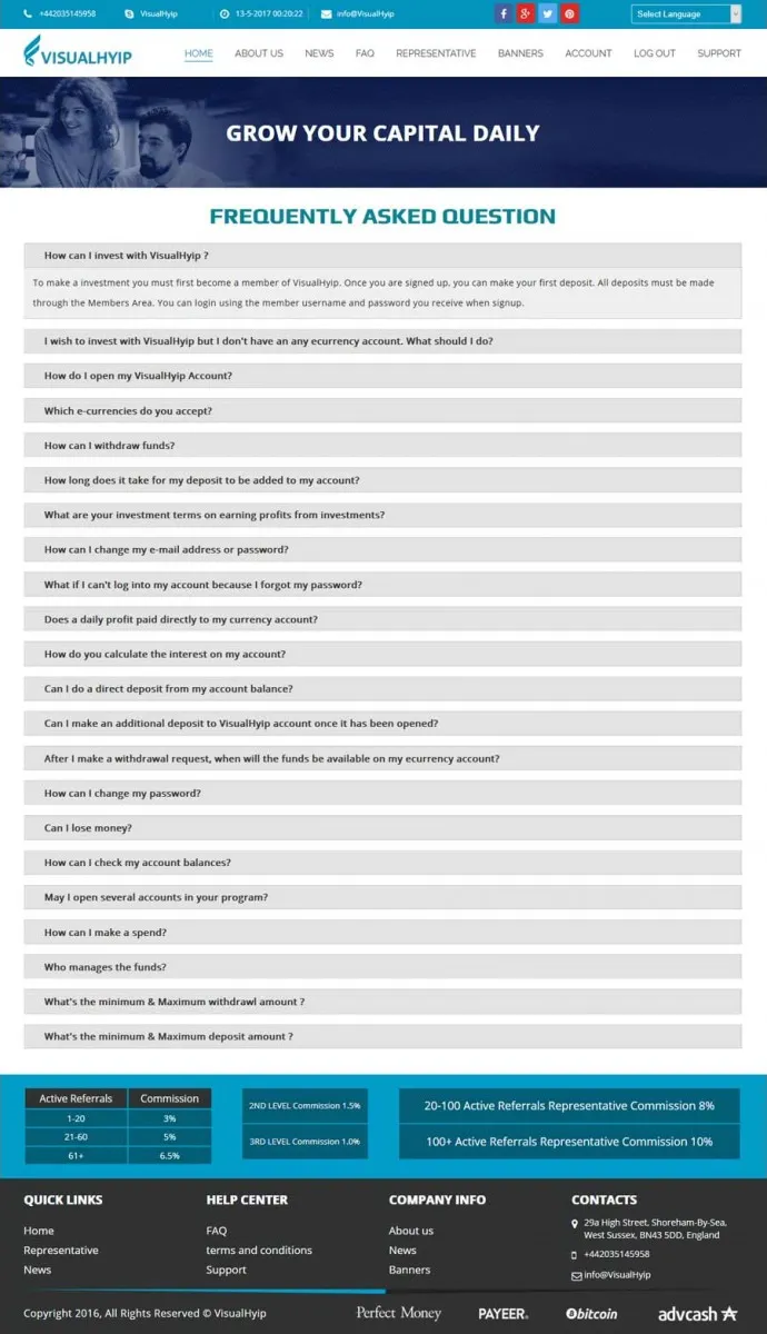 Investment Hyip Template ID - ZVPT1211 demo Page 4