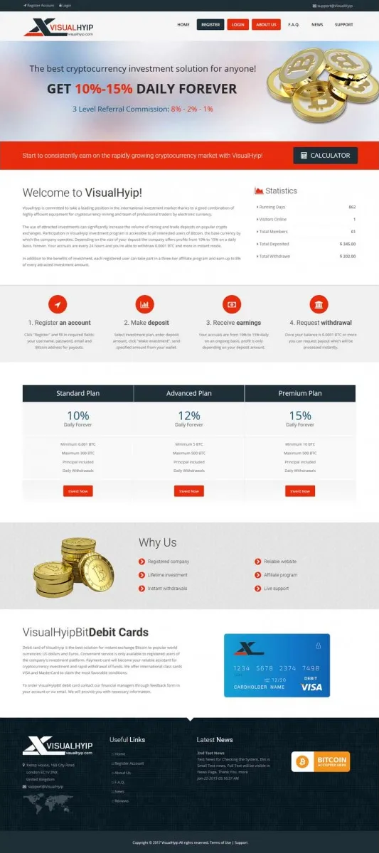 Investment Hyip Template ID - ZVPT1212 Preview