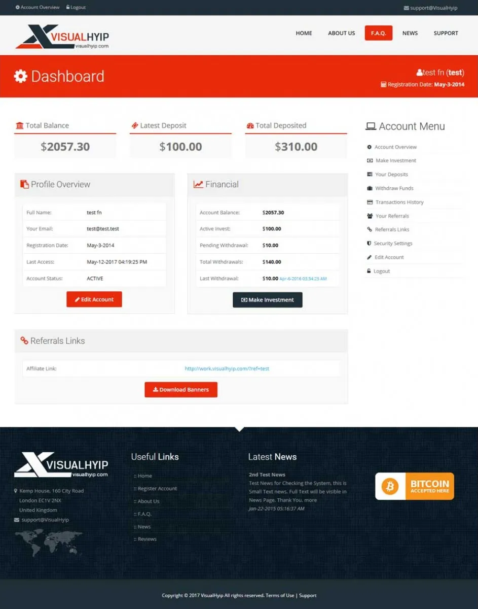 Investment Hyip Template ID - ZVPT1212 demo Page 3