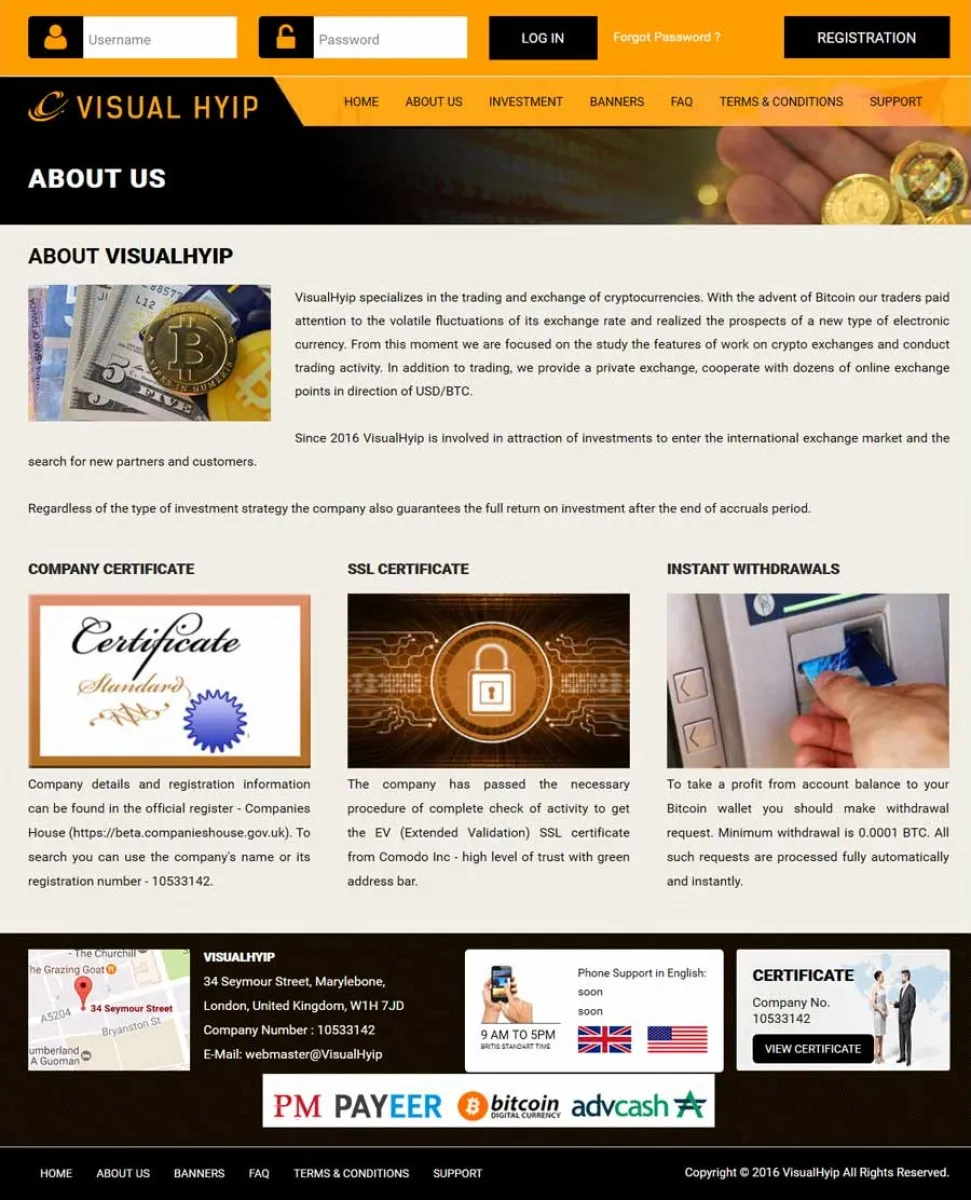 Investment Hyip Template ID - ZVPT1215 demo Page 2