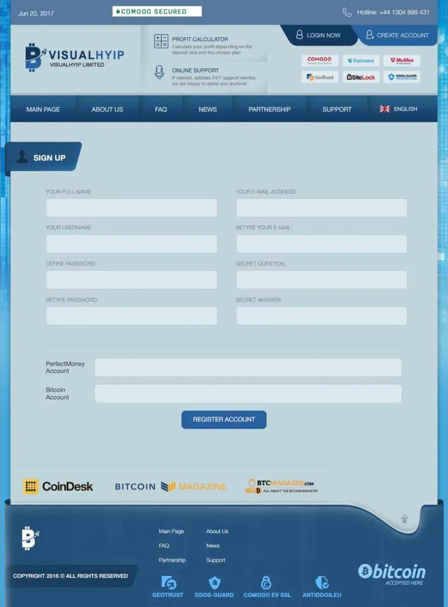 Investment Hyip Template ID - ZVPT1216 demo Page 2