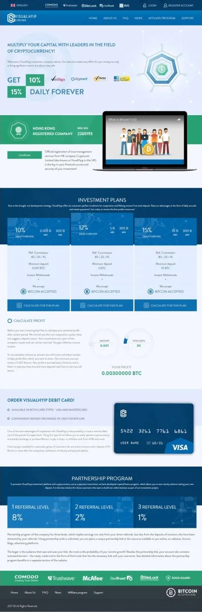 Investment Hyip Template ID - ZVPT1218 Preview