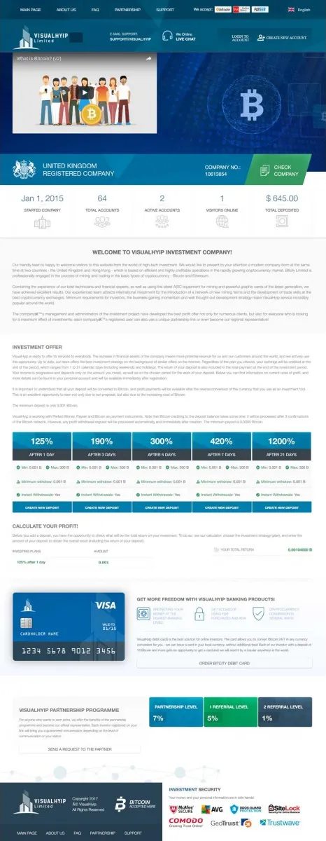 Investment Hyip Template ID - ZVPT1220 Preview