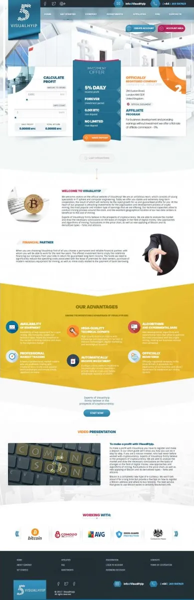 Investment Hyip Template ID - ZVPT1222 Preview
