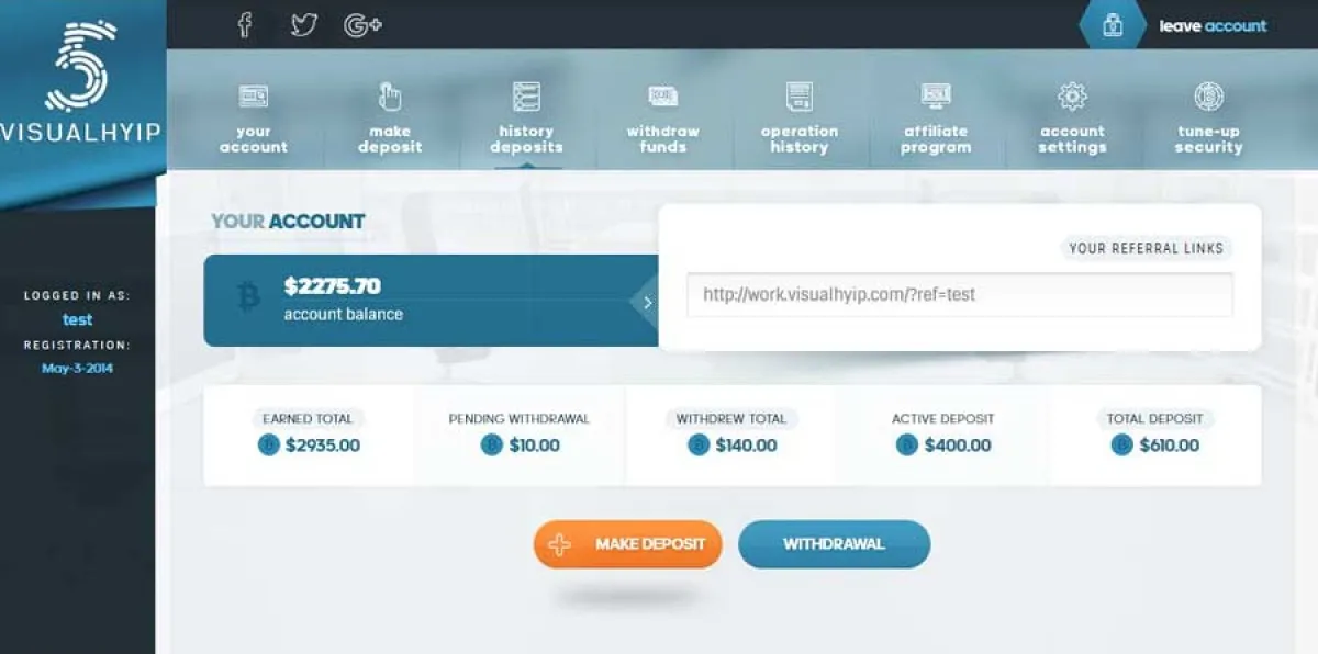 Investment Hyip Template ID - ZVPT1222 demo Page 3