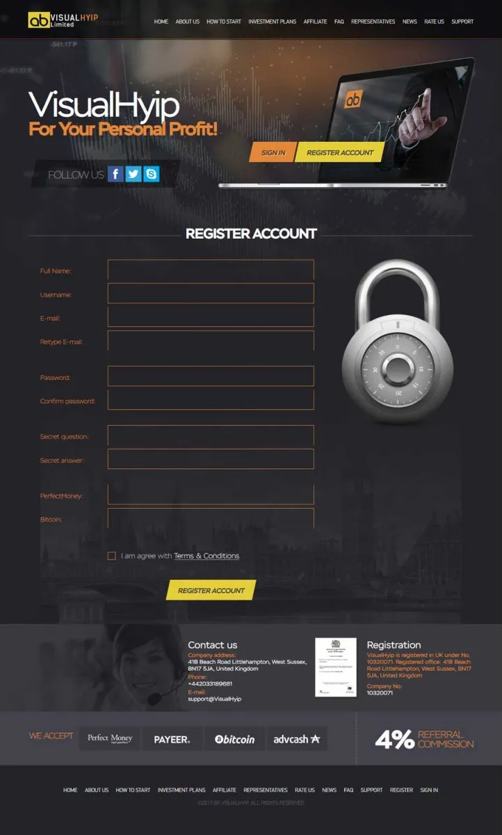Investment Hyip Template ID - ZVPT1226 demo Page 2