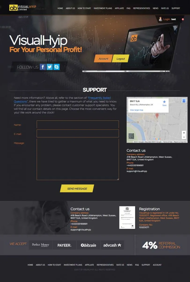 Investment Hyip Template ID - ZVPT1226 demo Page 4