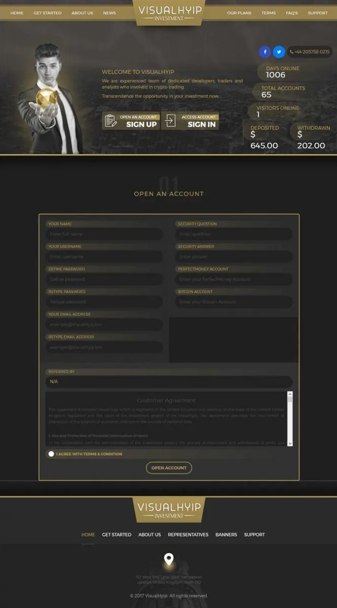 Investment Hyip Template ID - ZVPT1230 demo Page 3
