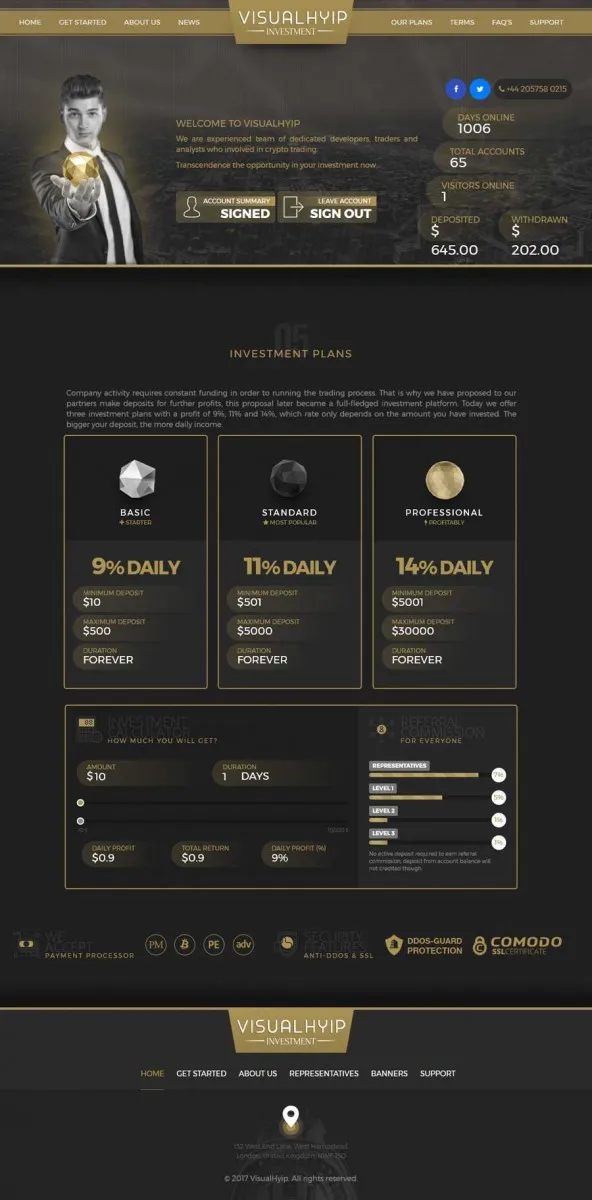 Investment Hyip Template ID - ZVPT1230 demo Page 4