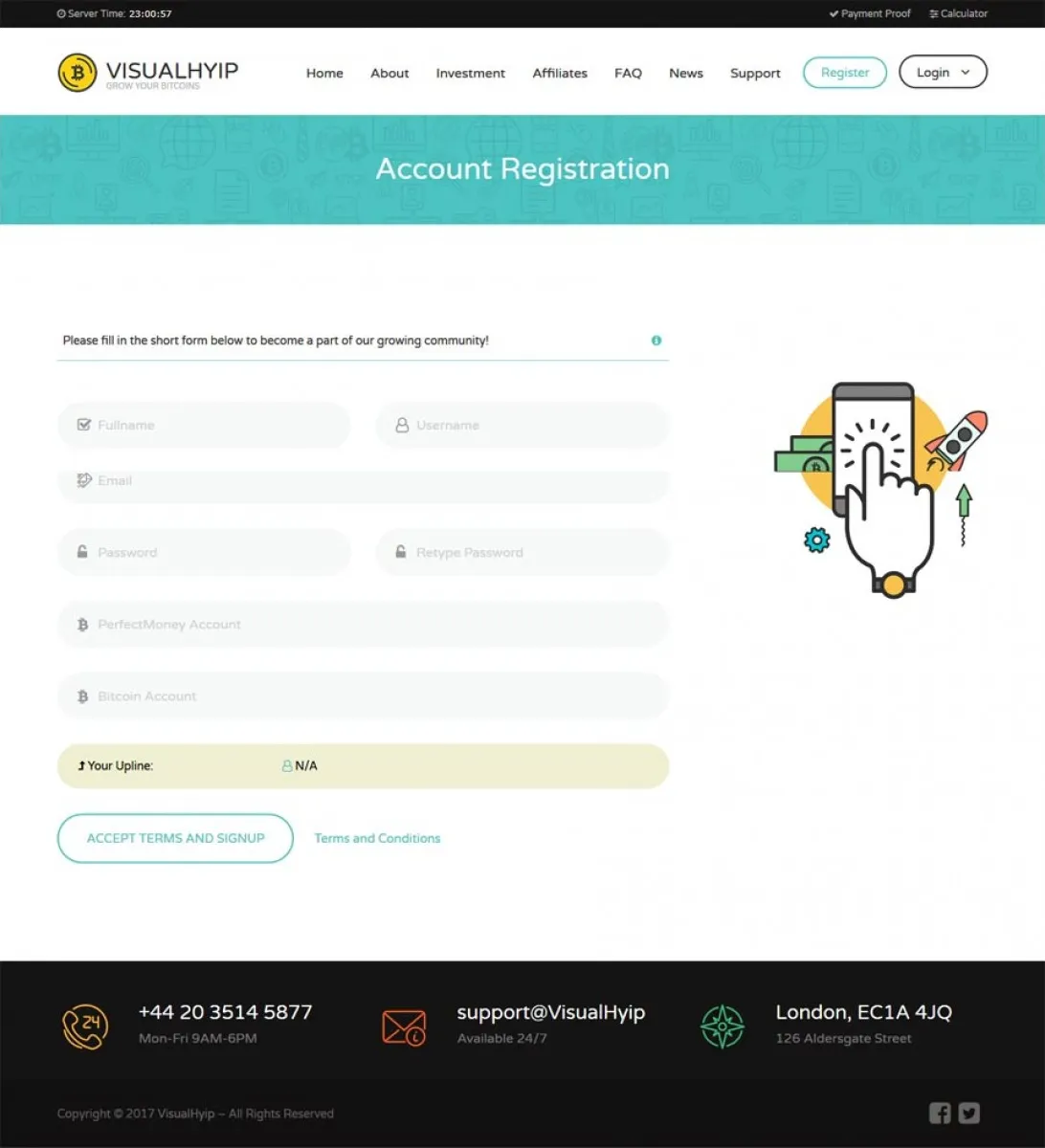 Investment Hyip Template ID - ZVPT1233 demo Page 2