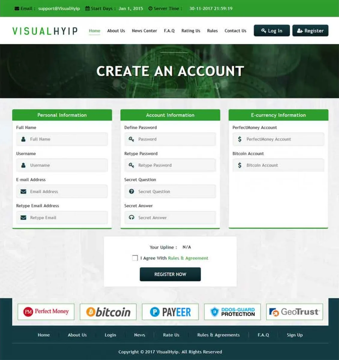 Investment Hyip Template ID - ZVPT1236 demo Page 2