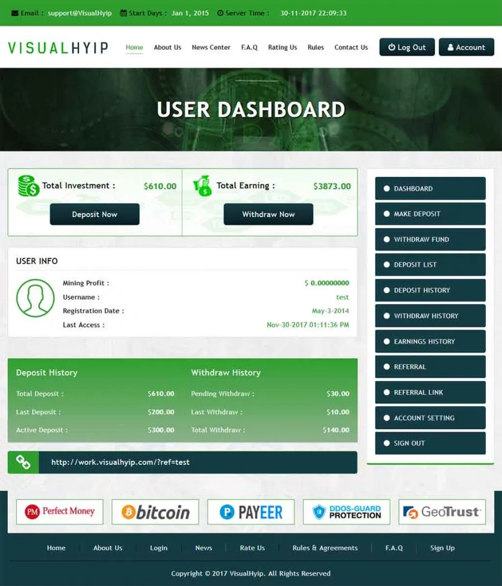 Investment Hyip Template ID - ZVPT1236 demo Page 3