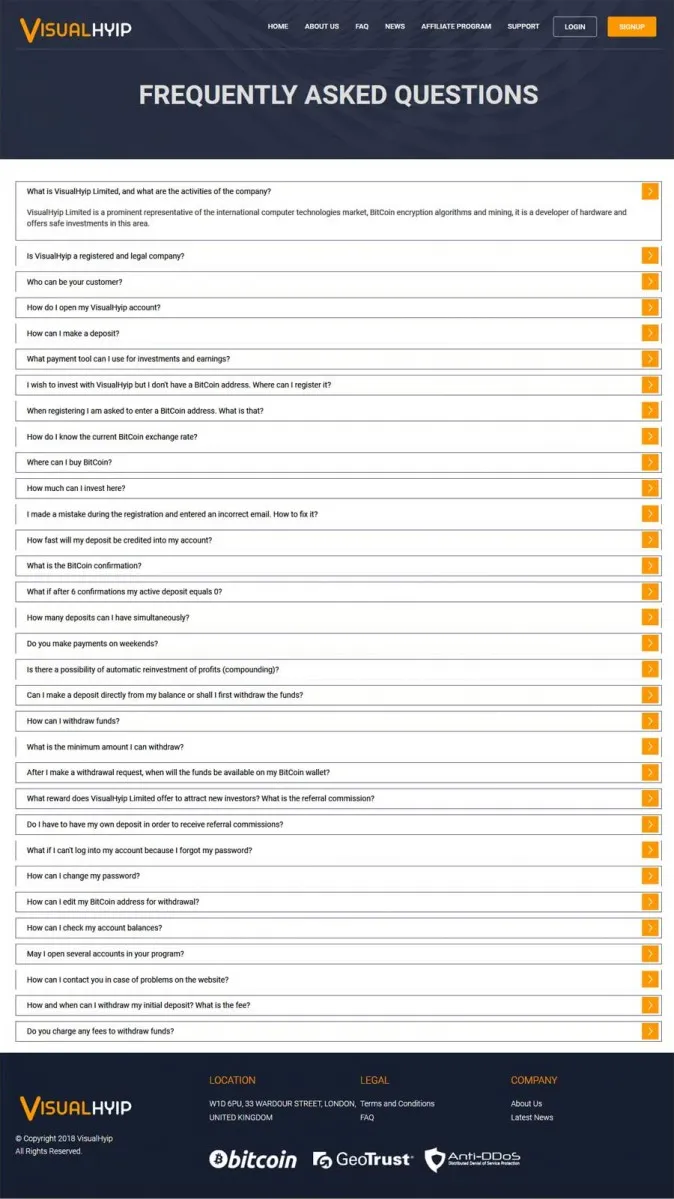 Investment Hyip Template ID - ZVPT1237 demo Page 2