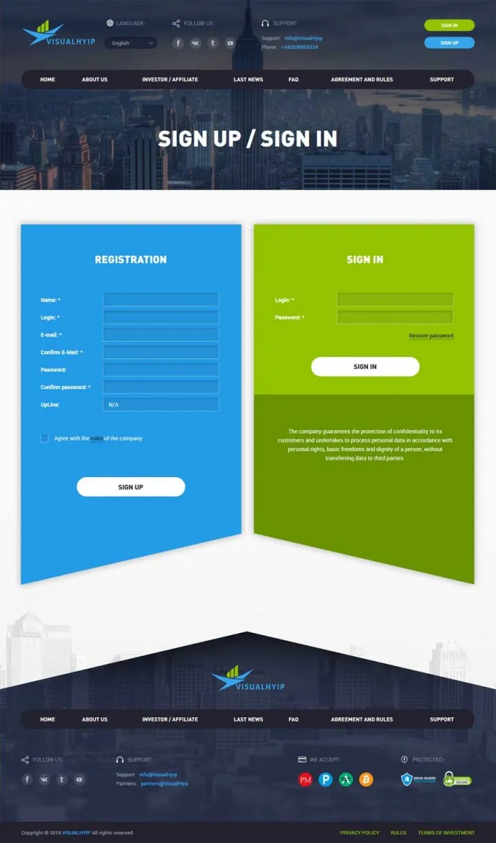 Investment Hyip Template ID - ZVPT1238 demo Page 2