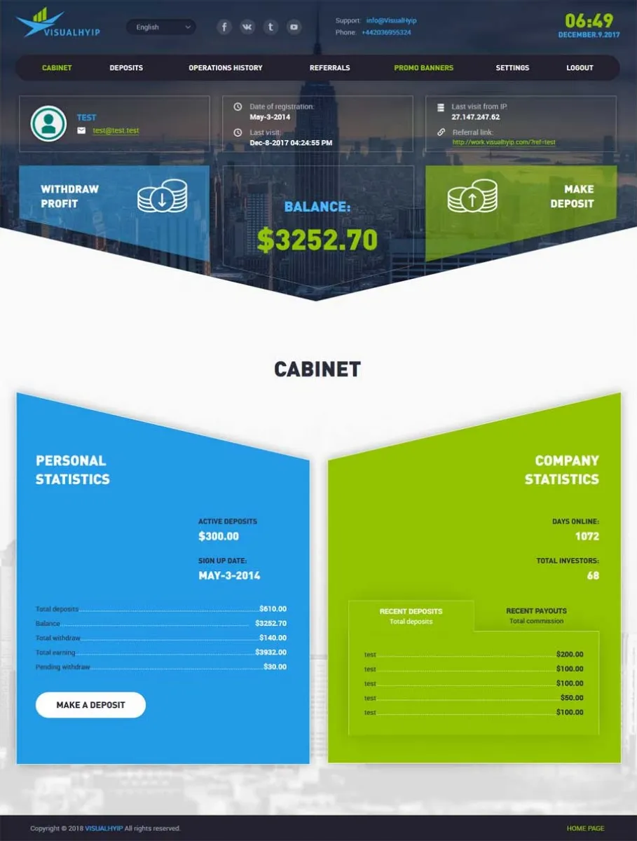 Investment Hyip Template ID - ZVPT1238 demo Page 3