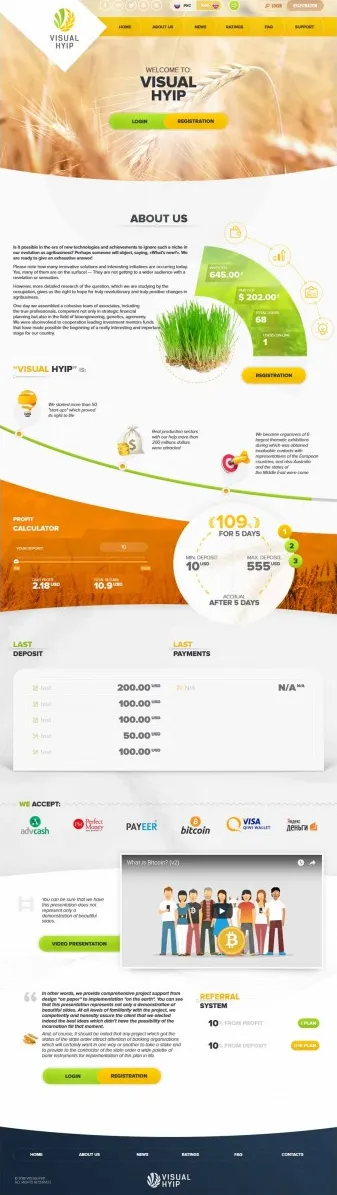 Investment Hyip Template ID - ZVPT1239 Preview