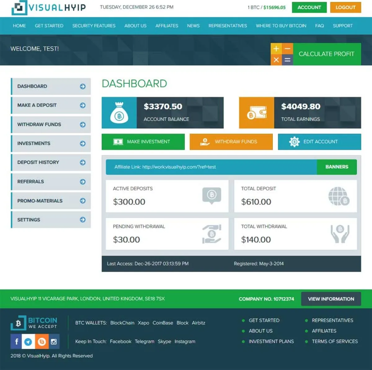 Investment Hyip Template ID - ZVPT1241 demo Page 3