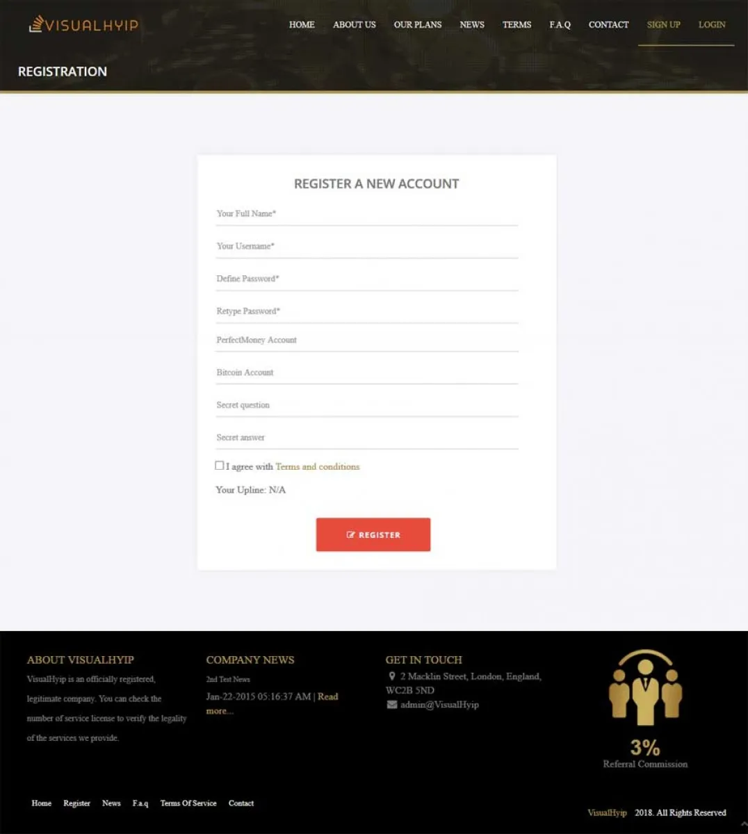 Investment Hyip Template ID - ZVPT1246 demo Page 2