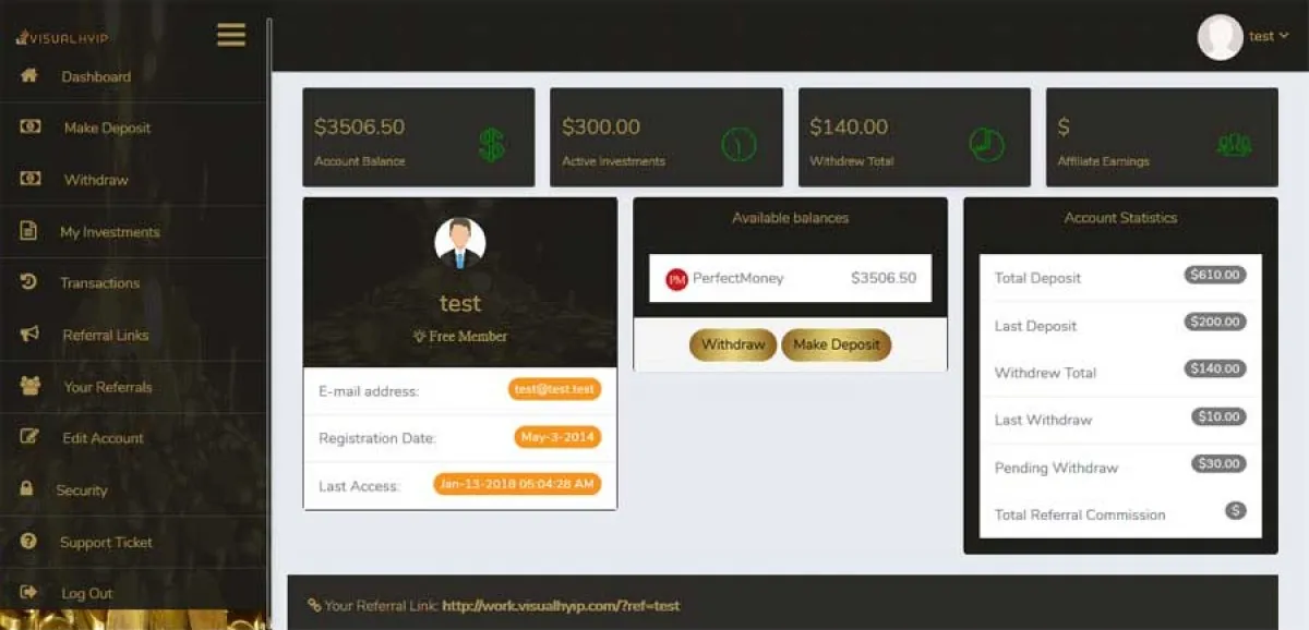 Investment Hyip Template ID - ZVPT1246 demo Page 3