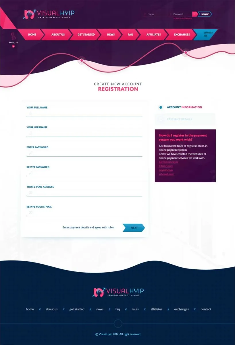 Investment Hyip Template ID - ZVPT1248 demo Page 2