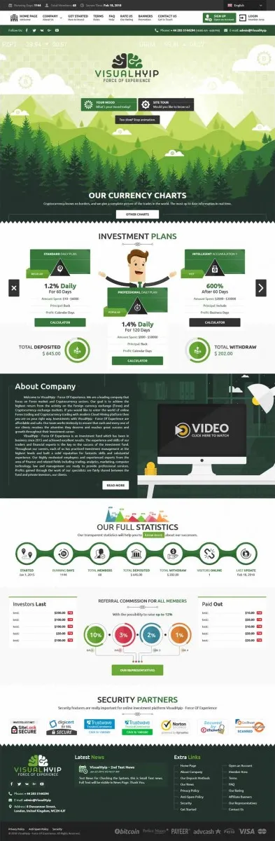 Investment Hyip Template ID - ZVPT1251 demo Page 1