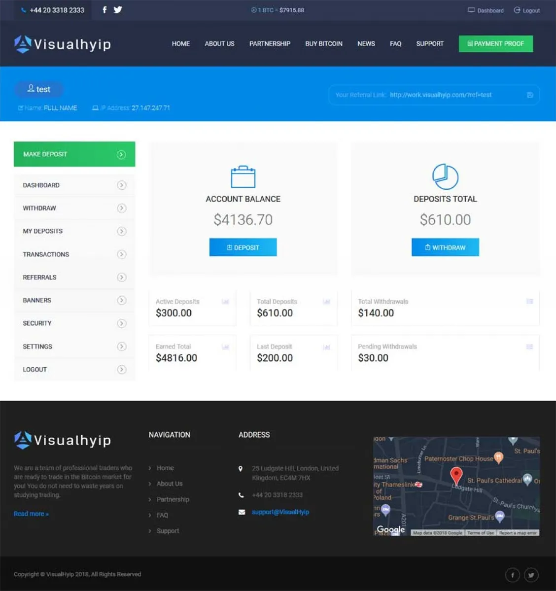 Investment Hyip Template ID - ZVPT1256 demo Page 3