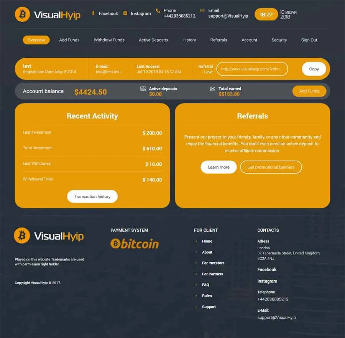 Investment Hyip Template ID - ZVPT1266 demo Page 3