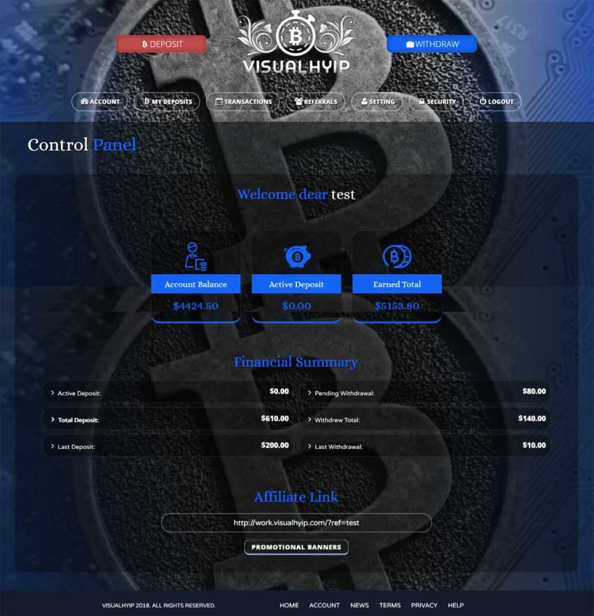 Investment Hyip Template ID - ZVPT1269 demo Page 3