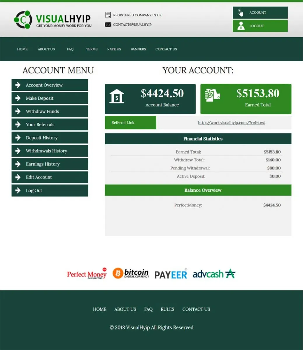 Investment Hyip Template ID - ZVPT1270 demo Page 2