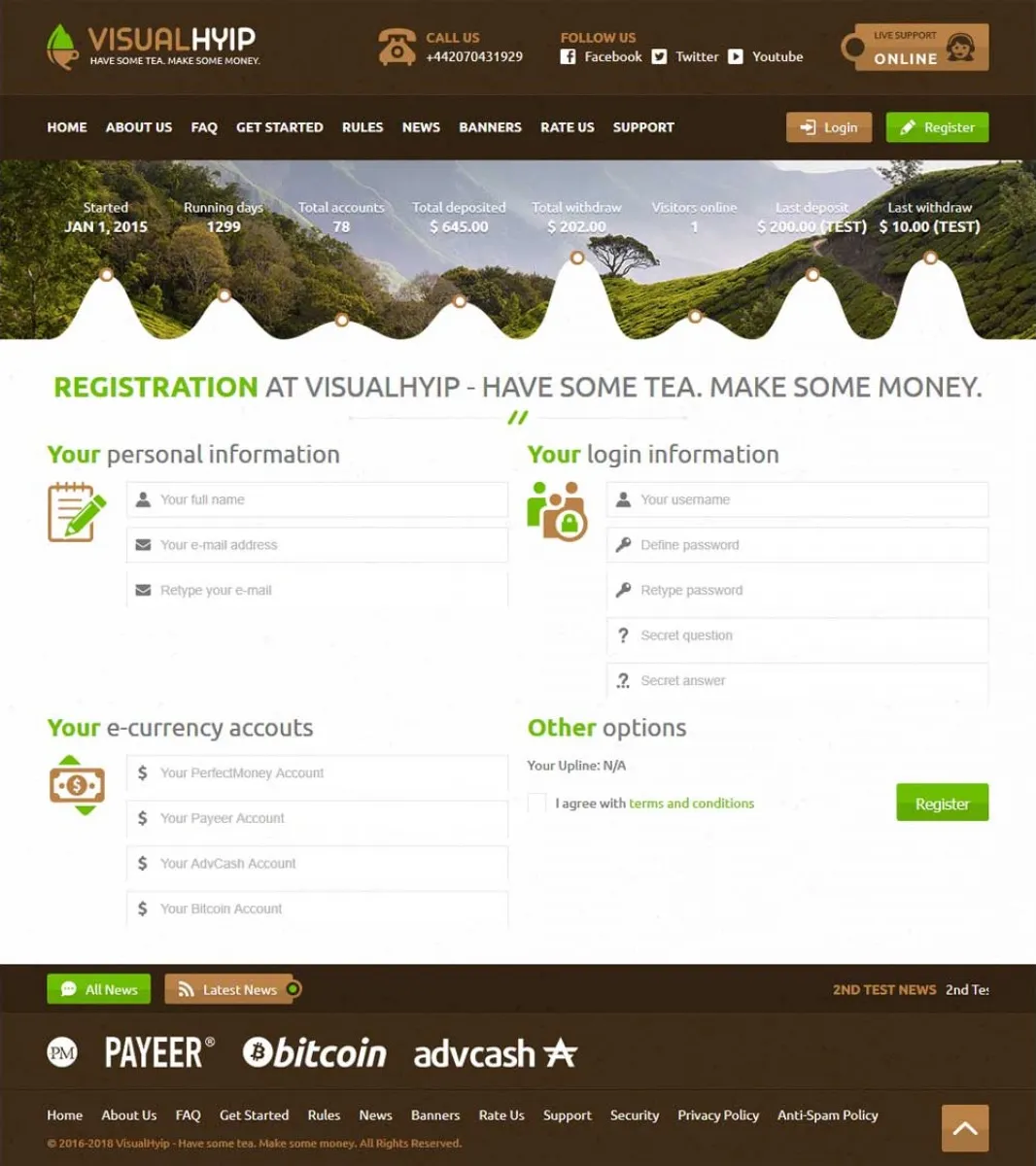 Investment Hyip Template ID - ZVPT1271 demo Page 2