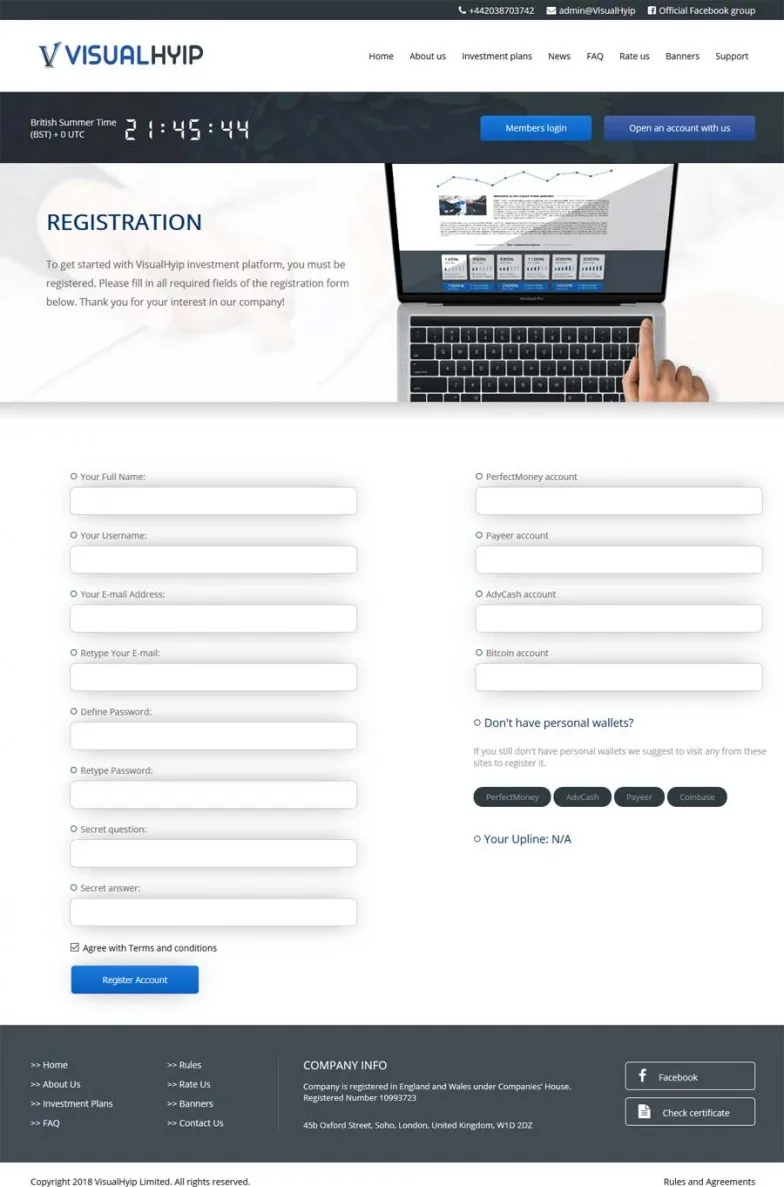 Investment Hyip Template ID - ZVPT1276 demo Page 2