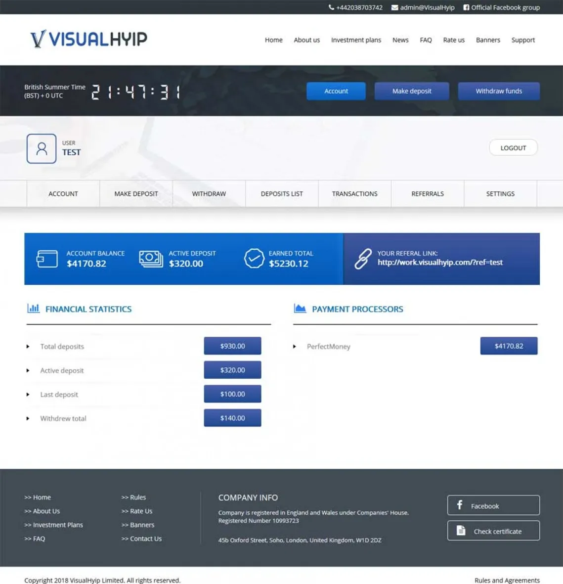 Investment Hyip Template ID - ZVPT1276 demo Page 3