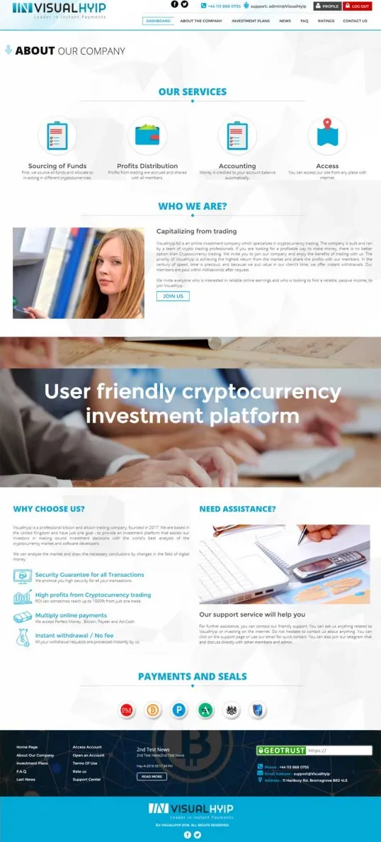 Investment Hyip Template ID - ZVPT1277 demo Page 4