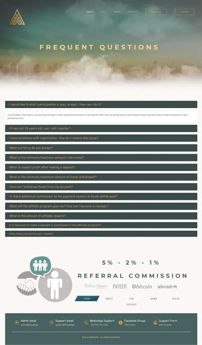 Investment Hyip Template ID - ZVPT1280 demo Page 4