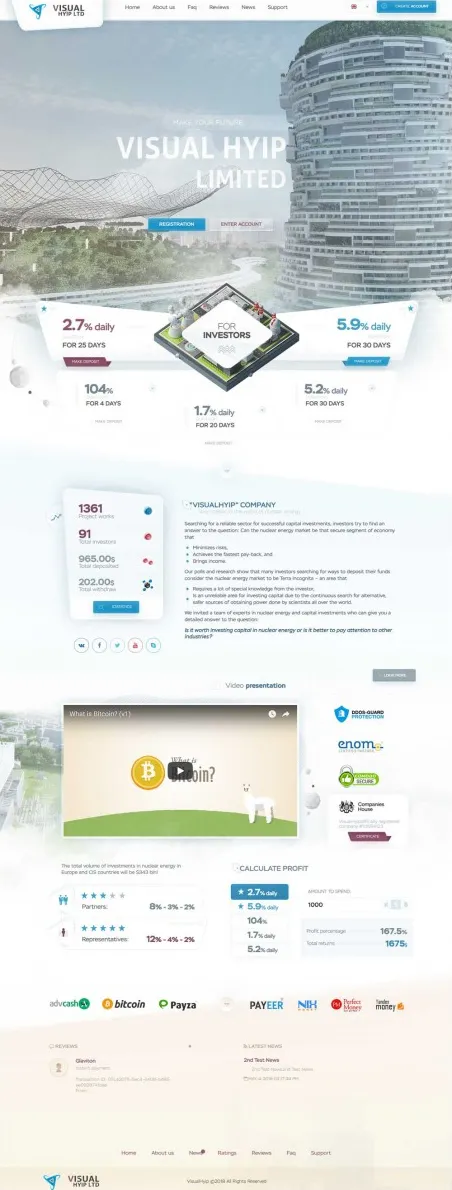 Investment Hyip Template ID - ZVPT1281 Preview