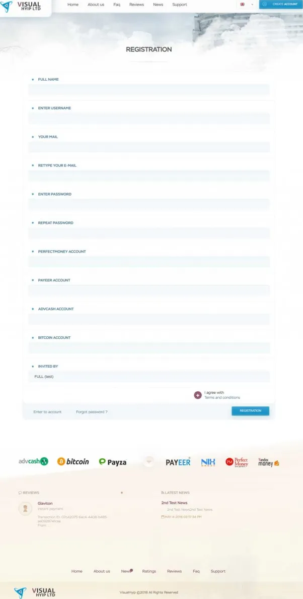 Investment Hyip Template ID - ZVPT1281 demo Page 2