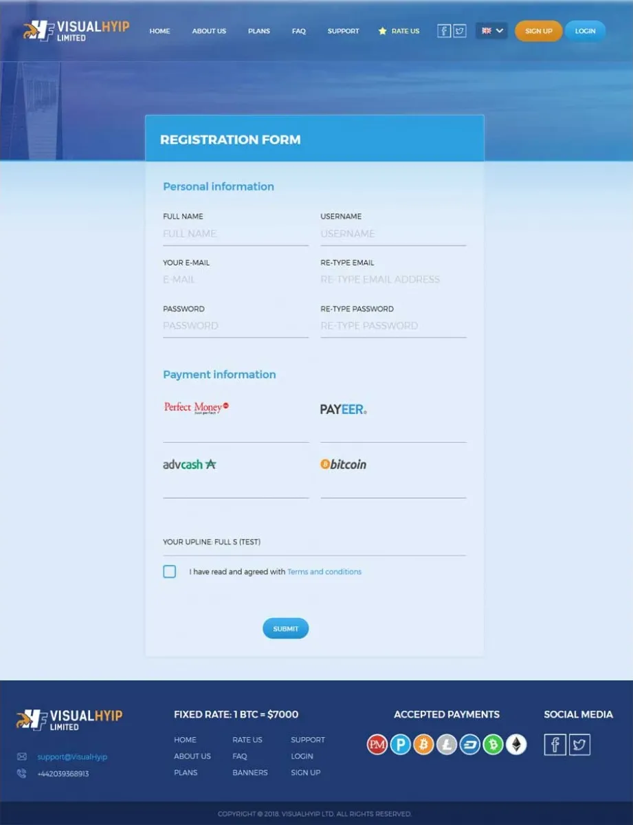 Investment Hyip Template ID - ZVPT1282 demo Page 2